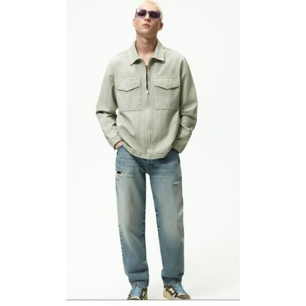 Zara Men’s Zippered Jacket Size L 7446407